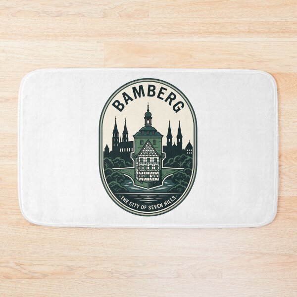 Item preview, Bamberg Germany Old Town Hall Vintage Travel Badge designed and sold by k3rstman1.