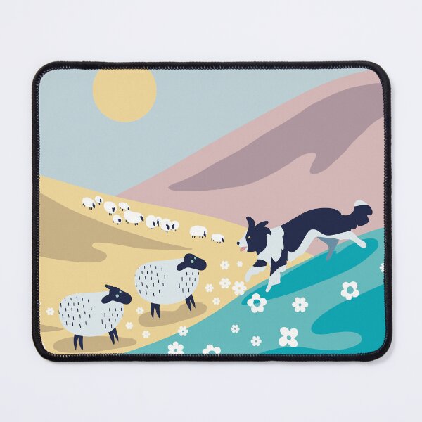 Item preview, Border Collie Herding Sheep designed and sold by IvysCreativityHouse.