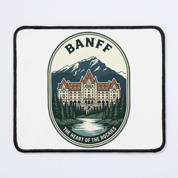 Item preview, Vintage Banff Springs Hotel Mountain Travel Badge designed and sold by k3rstman1.