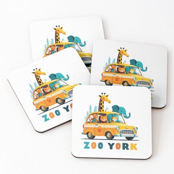 Item preview, Zoo York Animals Riding New York Taxi Funny designed and sold by JIGUWORLD.