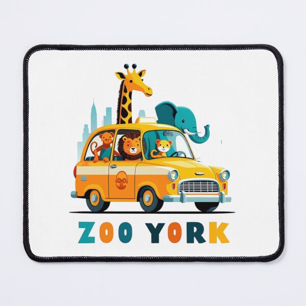 Item preview, Zoo York Animals Riding New York Taxi Funny designed and sold by JIGUWORLD.