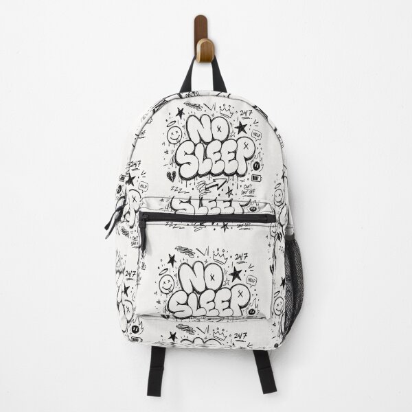 Item preview, NO SLEEP Bubble Graffiti Typography | Chaotic Doodle Streetwear Design designed and sold by J&J's Creation.