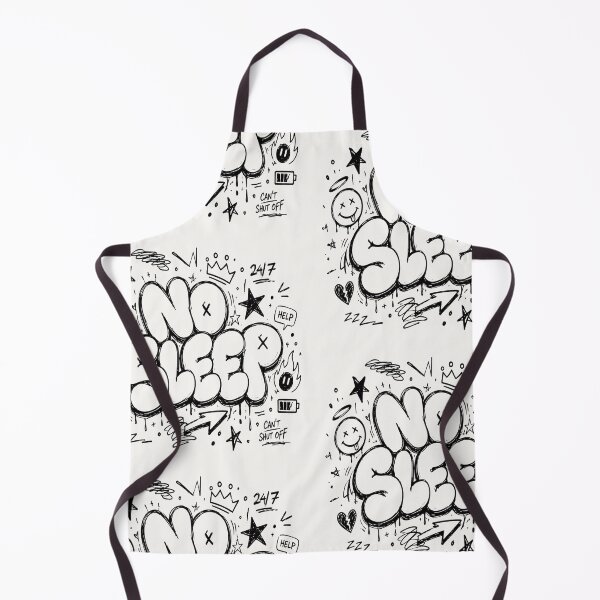 Item preview, NO SLEEP Bubble Graffiti Typography | Chaotic Doodle Streetwear Design designed and sold by J&J's Creation.