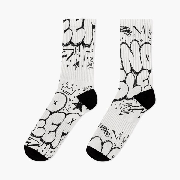 Item preview, NO SLEEP Bubble Graffiti Typography | Chaotic Doodle Streetwear Design designed and sold by J&J's Creation.