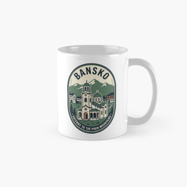 Item preview, Vintage Bansko Bulgaria Pirin Mountains Travel Badge designed and sold by k3rstman1.