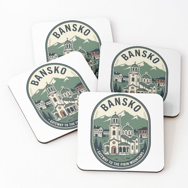 Item preview, Vintage Bansko Bulgaria Pirin Mountains Travel Badge designed and sold by k3rstman1.