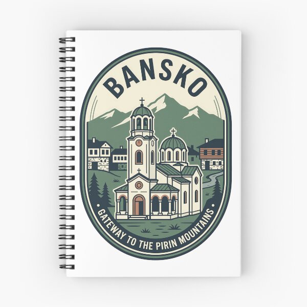 Item preview, Vintage Bansko Bulgaria Pirin Mountains Travel Badge designed and sold by k3rstman1.