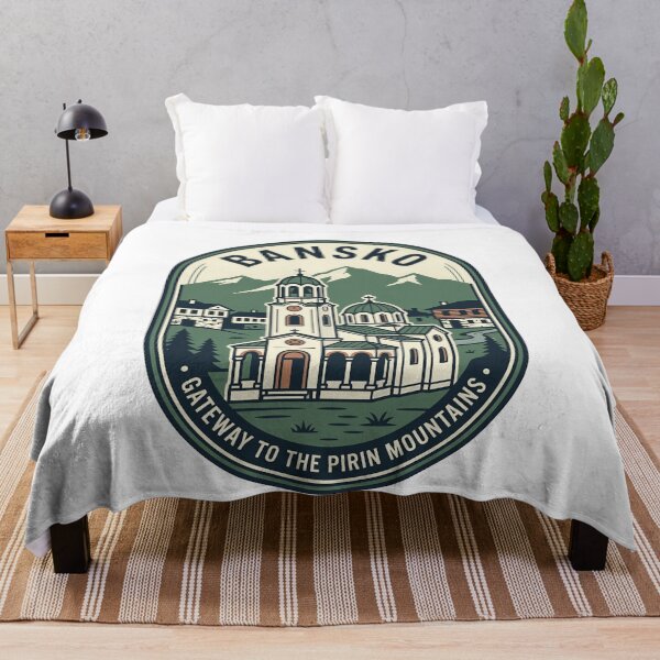 Item preview, Vintage Bansko Bulgaria Pirin Mountains Travel Badge designed and sold by k3rstman1.