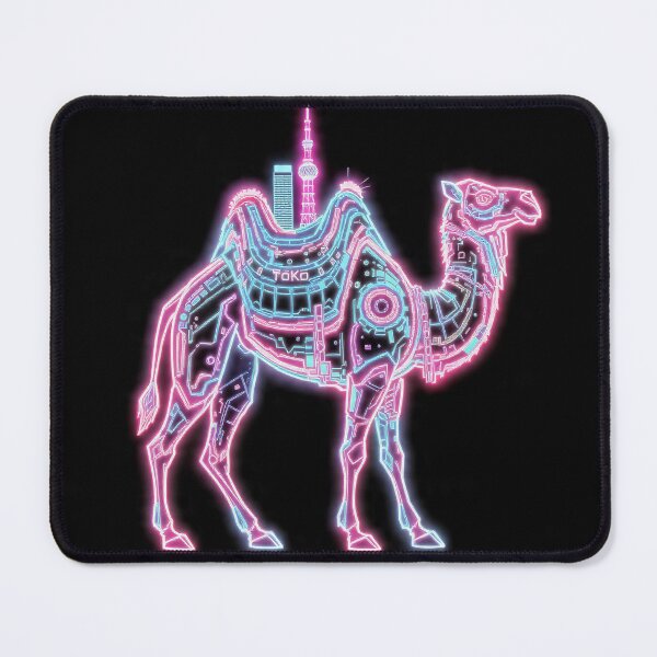 Item preview, Neo Tokyo Neon Camel – Cyberpunk Synthwave Desert Beast designed and sold by Neo Tokio.