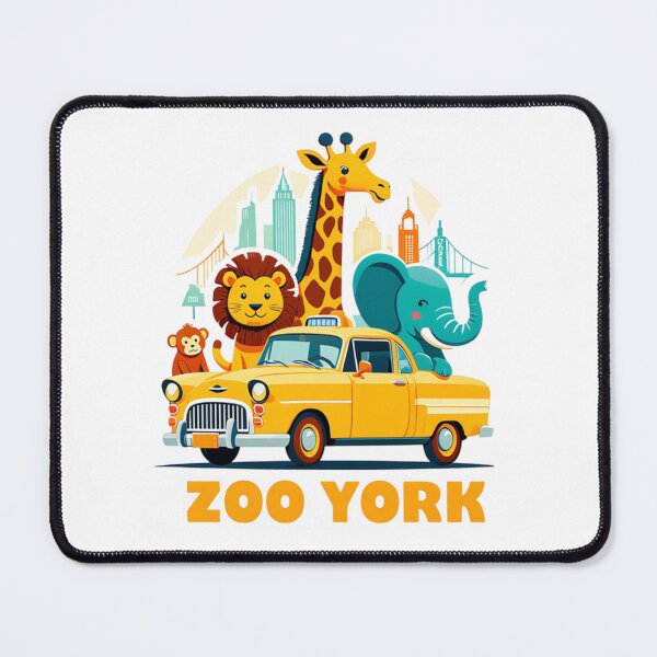 Item preview, Zoo York Animals Riding New York Taxi Funny designed and sold by JIGUWORLD.