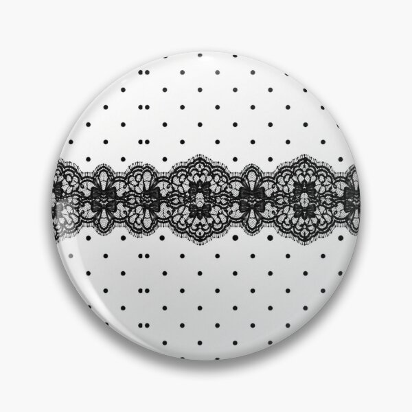Item preview, Elegant Black Lace Polka Dot Pattern designed and sold by Aramdesing.