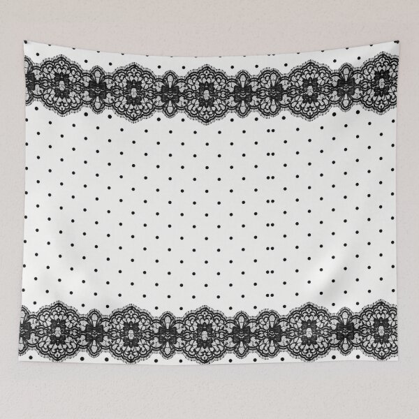 Item preview, Elegant Black Lace Polka Dot Pattern designed and sold by Aramdesing.