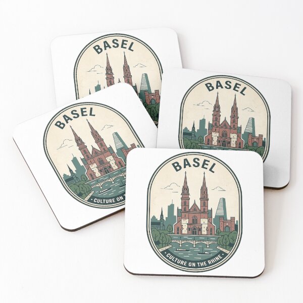 Item preview, Basel Switzerland Vintage Travel Badge Rhine River designed and sold by k3rstman1.
