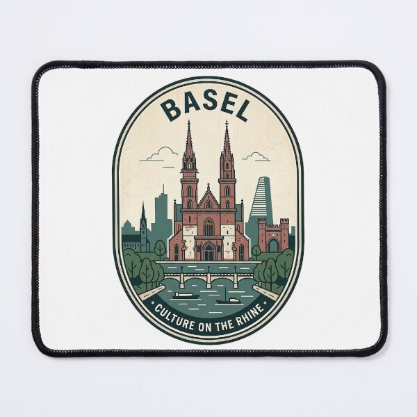 Item preview, Basel Switzerland Vintage Travel Badge Rhine River designed and sold by k3rstman1.