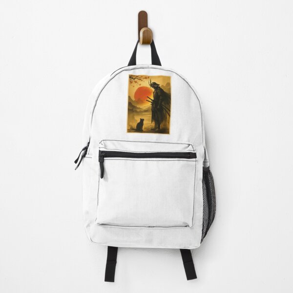 Item preview, Cat and Samurai Warrior Vintage Japanese designed and sold by nosu-art-pod.