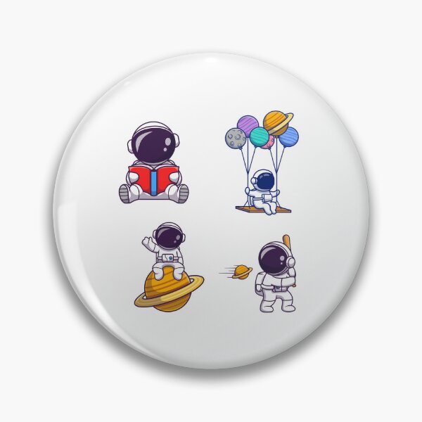 Item preview, Reading Astronaut Sticker Pack designed and sold by rebel-store21.