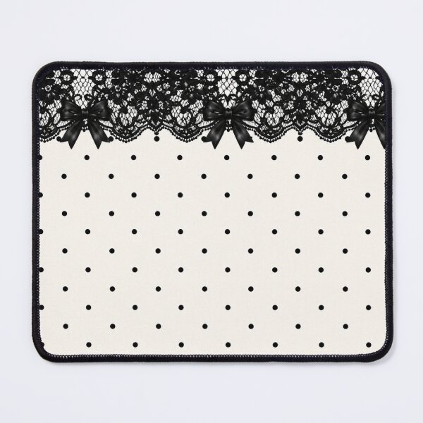Item preview, Elegant Black Lace Polka Dot Pattern designed and sold by Aramdesing.