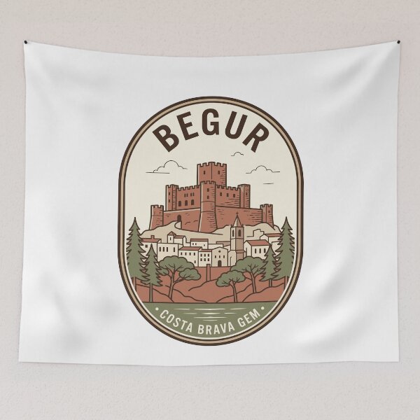 Item preview, Vintage Begur Castle Costa Brava Travel Badge designed and sold by k3rstman1.