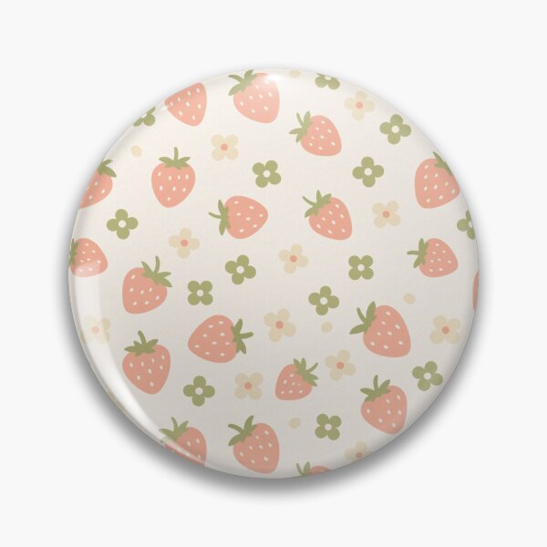 Item preview, Cute Strawberry Seamless Pattern - Sweet Summer Fruit Aesthetic designed and sold by FlatInkStudio.
