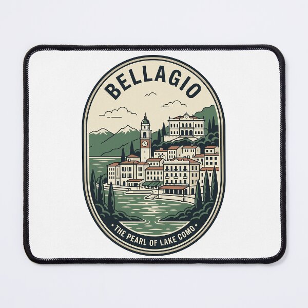 Item preview, Insignia de viaje vintage de Bellagio, Italia, Lago de Como designed and sold by k3rstman1.