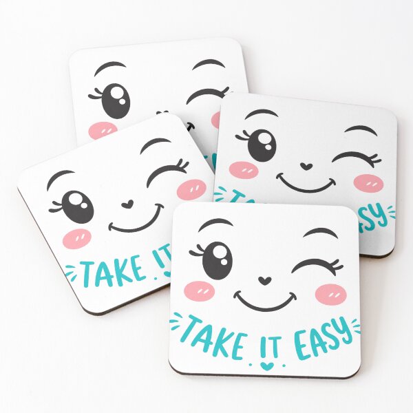 Item preview, Take It Easy Cute Kawaii Smile Face designed and sold by VibrantVisionM.