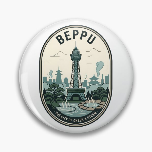 Item preview, Vintage Beppu Japan Onsen Travel Badge designed and sold by k3rstman1.