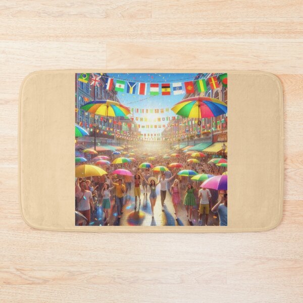 Item preview, WORLD CUP UMBRELLA PARADE – INTERNATIONAL FLAG STREET FESTIVAL designed and sold by PaintMeWorld.