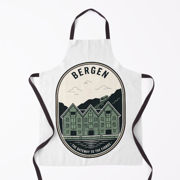 Item preview, Vintage Bergen Norway Fjord Gateway Travel Badge designed and sold by k3rstman1.