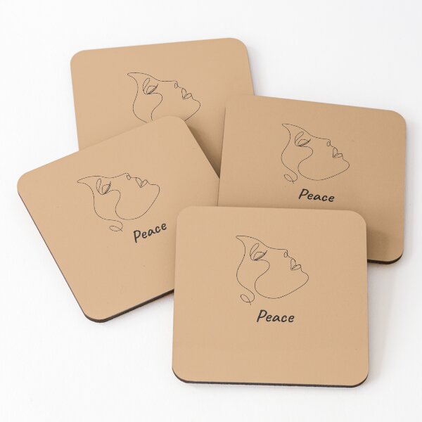 Item preview, Peace Minimalist Face Line Art designed and sold by ShaderShirts.