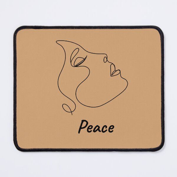 Item preview, Peace Minimalist Face Line Art designed and sold by ShaderShirts.