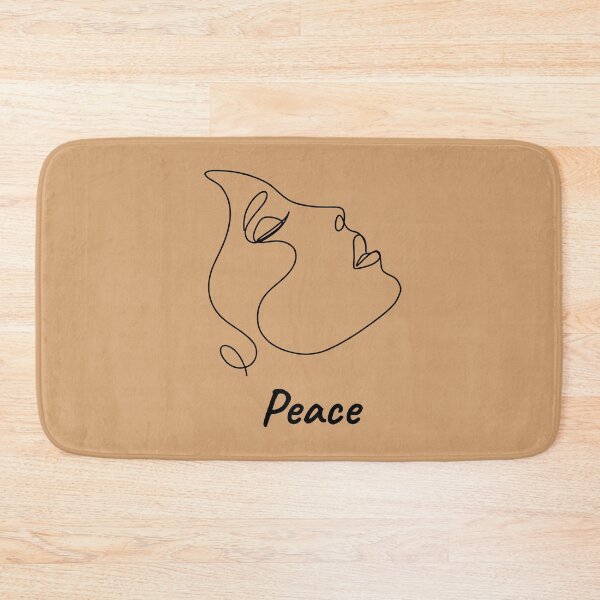 Item preview, Peace Minimalist Face Line Art designed and sold by ShaderShirts.