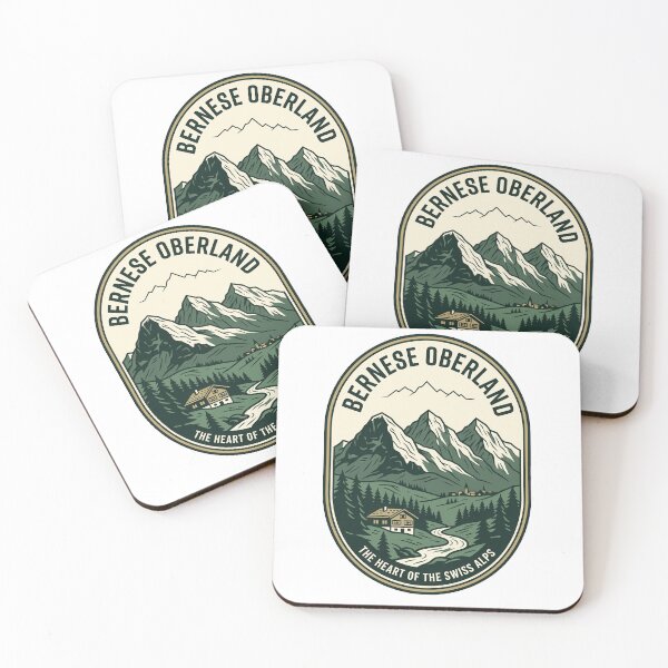 Item preview, Vintage Bernese Oberland Swiss Alps Mountain Landscape designed and sold by k3rstman1.