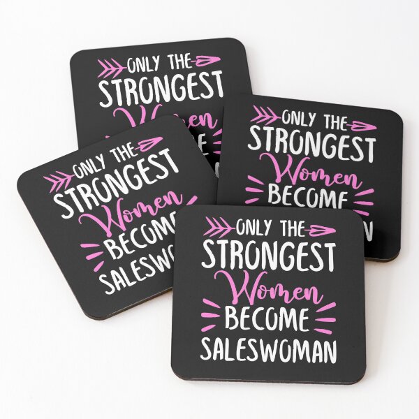 Item preview, Only The Strongest Women Become Saleswoman designed and sold by GabbyKash.