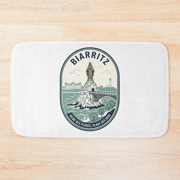 Item preview, Vintage Biarritz France Coastal Travel Badge Emblem designed and sold by k3rstman1.