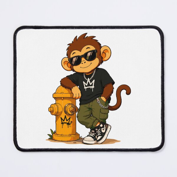 Item preview, Cool Monkey Streetwear Cartoon Vector Design designed and sold by Krincydigitalart.