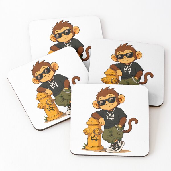 Item preview, Cool Monkey Streetwear Cartoon Vector Design designed and sold by Krincydigitalart.