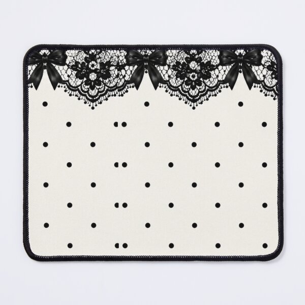 Item preview, Elegant Black Lace Polka Dot Pattern designed and sold by Aramdesing.