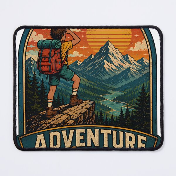 Item preview, Adventure Awaits Mountain Explorer  designed and sold by Jaideep Walia.