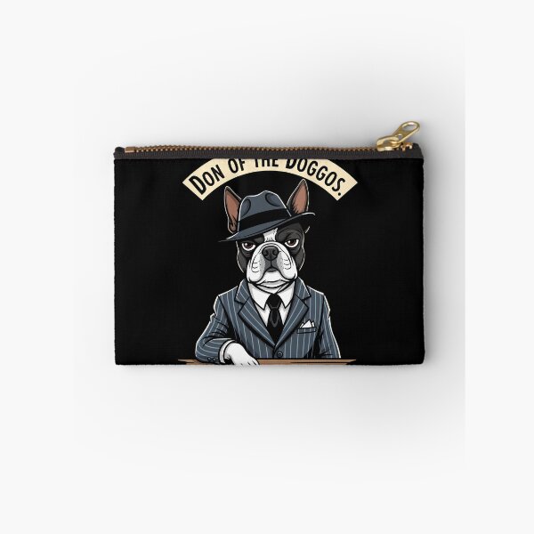 Item preview, Don of the Doggos Mafia Boss Boston Terrier designed and sold by SillyPawsStudio.