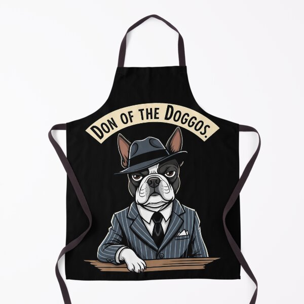 Item preview, Don of the Doggos Mafia Boss Boston Terrier designed and sold by SillyPawsStudio.