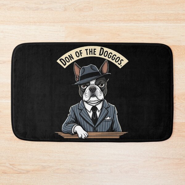 Item preview, Don of the Doggos Mafia Boss Boston Terrier designed and sold by SillyPawsStudio.