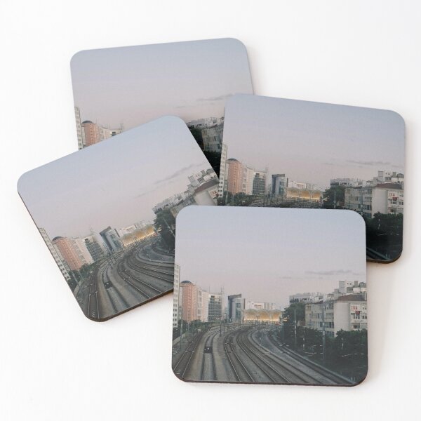 Item preview, Modern Train Station at Dusk designed and sold by Split Second Lines.