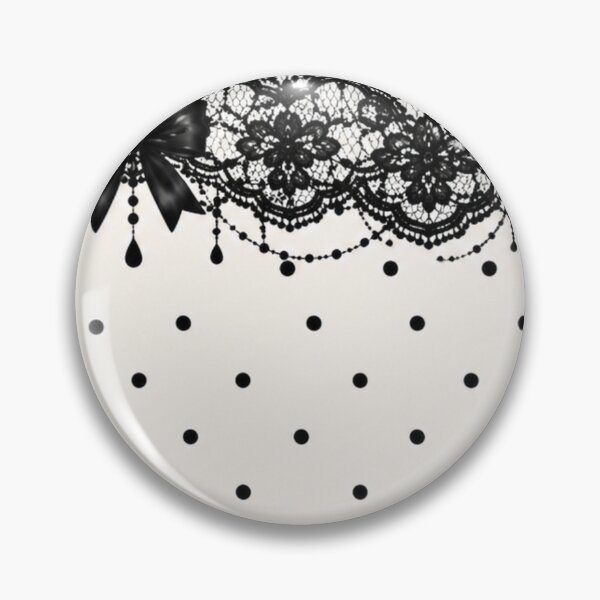 Item preview, Black Lace Polka Dot Pattern designed and sold by Aramdesing.