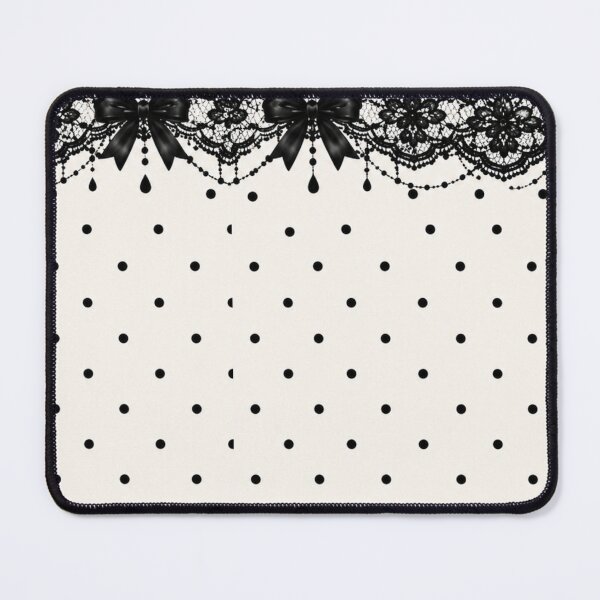 Item preview, Black Lace Polka Dot Pattern designed and sold by Aramdesing.