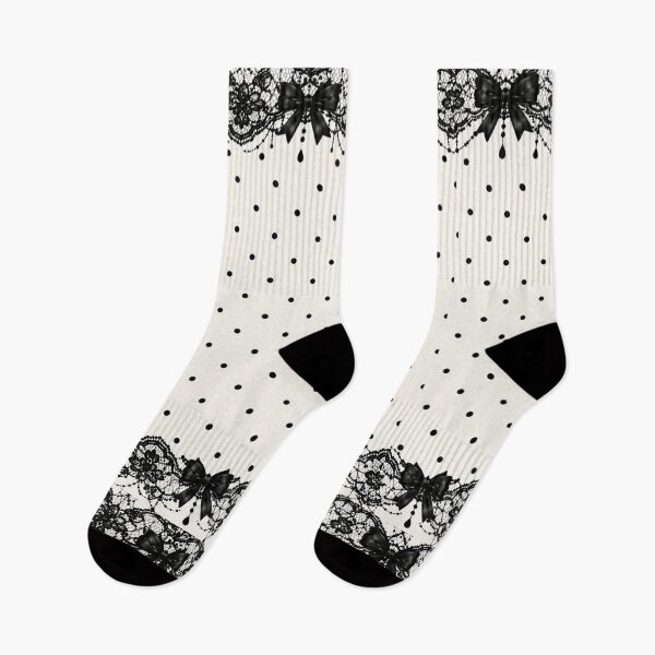 Item preview, Black Lace Polka Dot Pattern designed and sold by Aramdesing.
