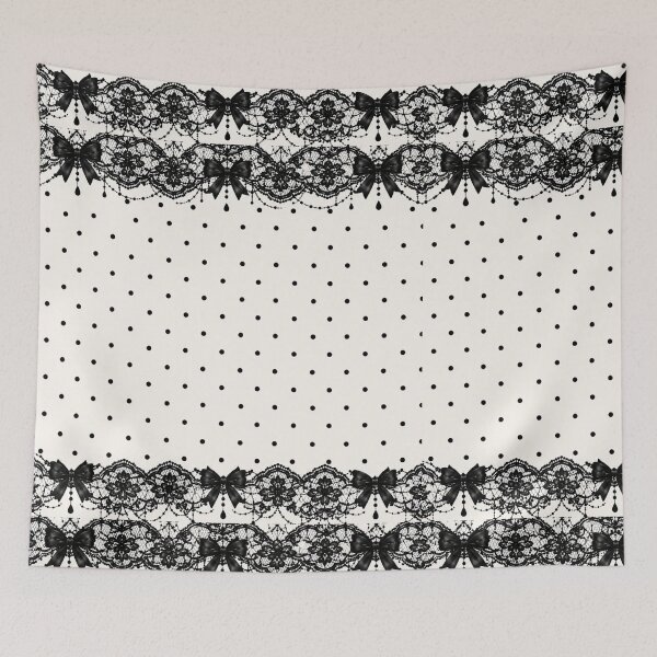 Item preview, Black Lace Polka Dot Pattern designed and sold by Aramdesing.