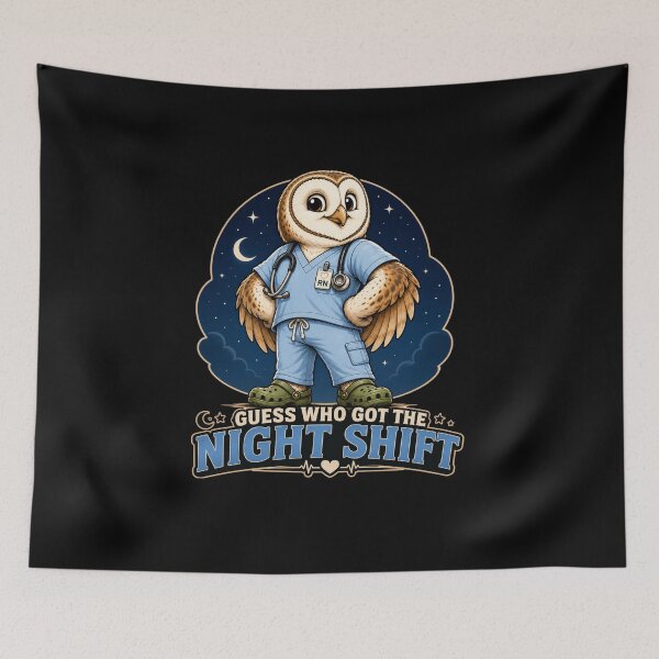 Item preview, Guess who got the night shift designed and sold by BritishDelights.