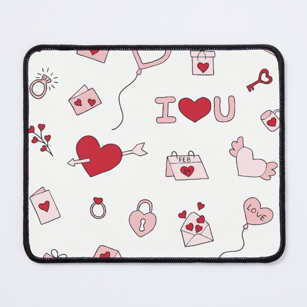 Item preview, Watercolor Valentines Day Love Letter - Cute Coquette Heart Pattern designed and sold by FlatInkStudio.