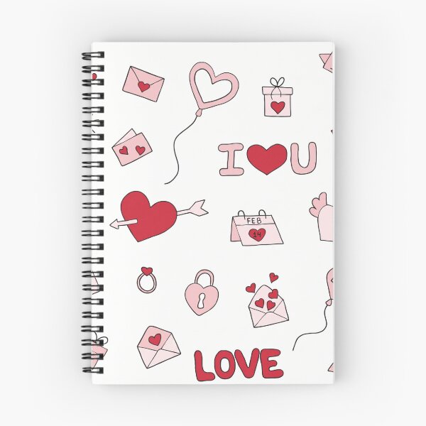 Item preview, Watercolor Valentines Day Love Letter - Cute Coquette Heart Pattern designed and sold by FlatInkStudio.