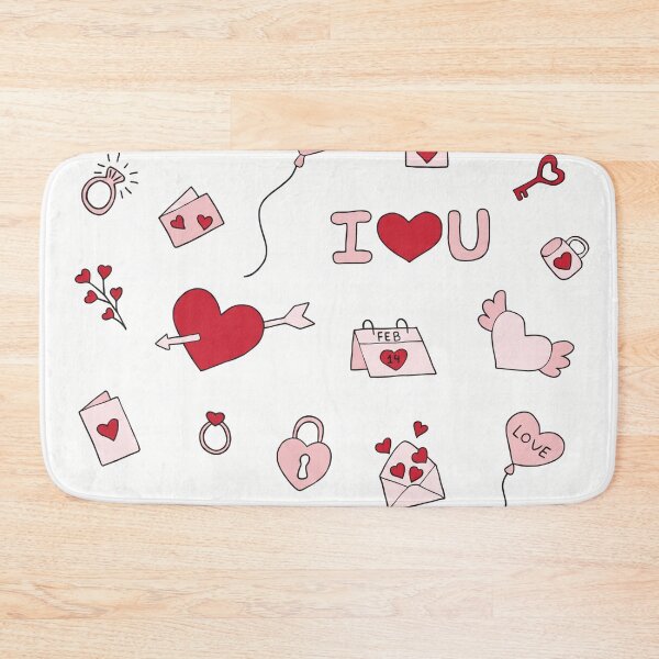 Item preview, Watercolor Valentines Day Love Letter - Cute Coquette Heart Pattern designed and sold by FlatInkStudio.